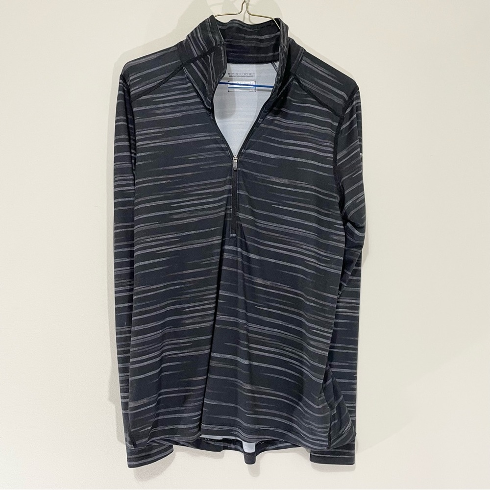 Columbia Omni Wick Athletic Half Zip Long Sleeve Size M